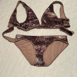Becca Snakeskin Print 2 piece Swimsuit